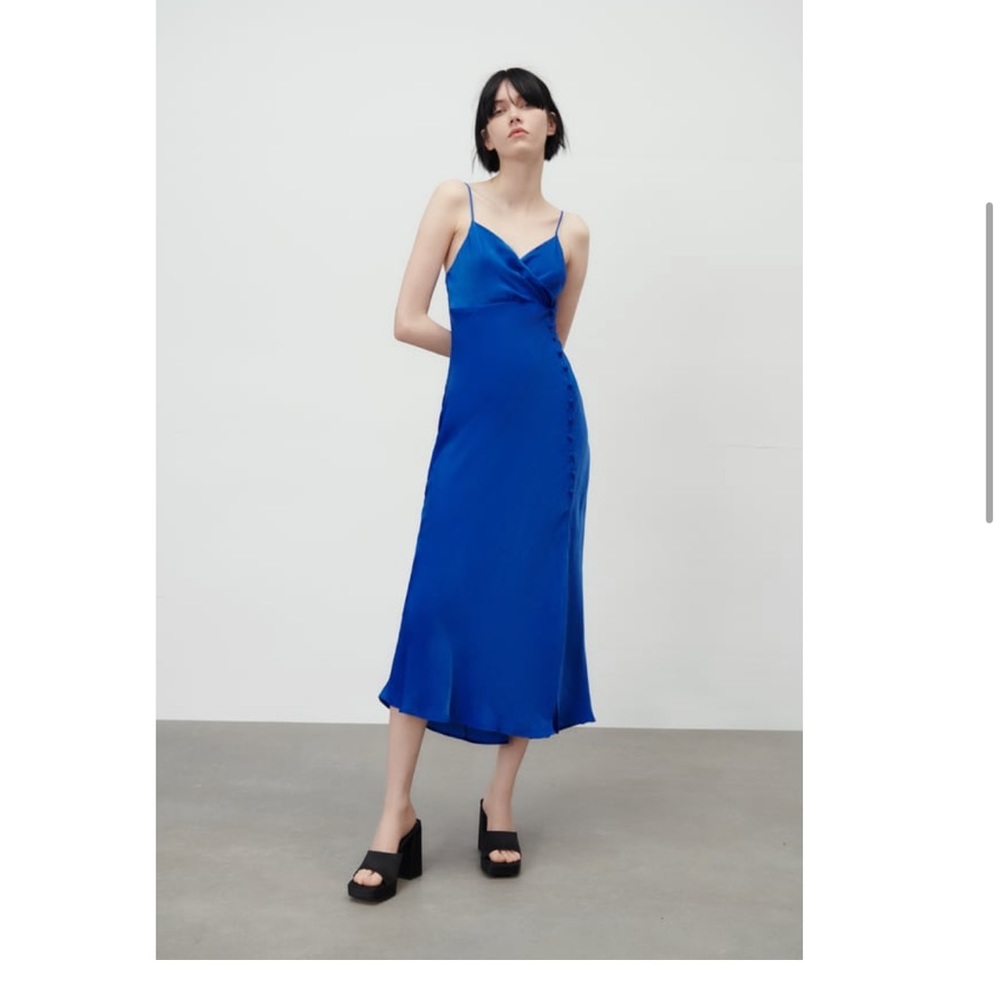 ZARA Satin Lingerie Style Dress